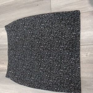 Liz Claiborne Career petite pencil black and white skirt